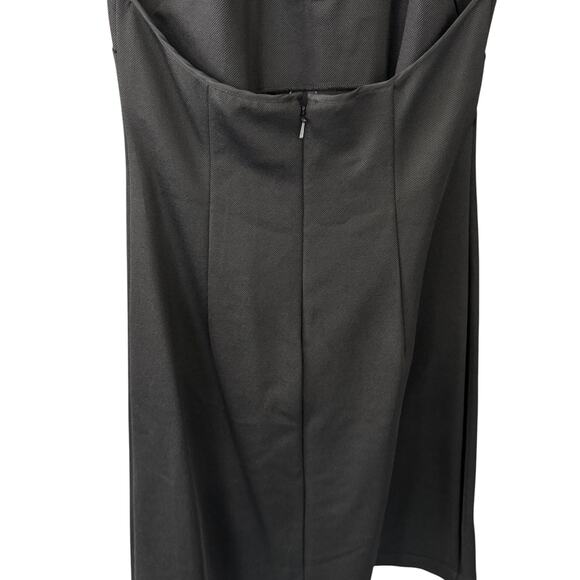 AREA Asymmetrical Crystal Halter Mini Dress Black Size 2 NWT - Picture 6 of 11